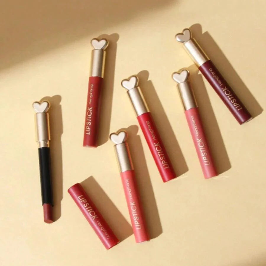 6Pcs Heng Fang Love Lipstick Matte Waterproof Heng Fang