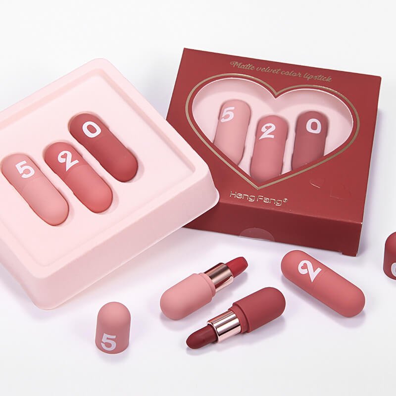 HengFang Velvet Matte Long Lasting Lipstick Set Heng Fang