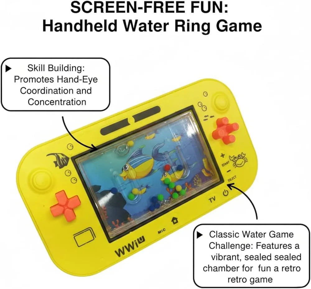 Portable Water Game Console, Handheld Fish Theme Gaming Device Cosmia.pk