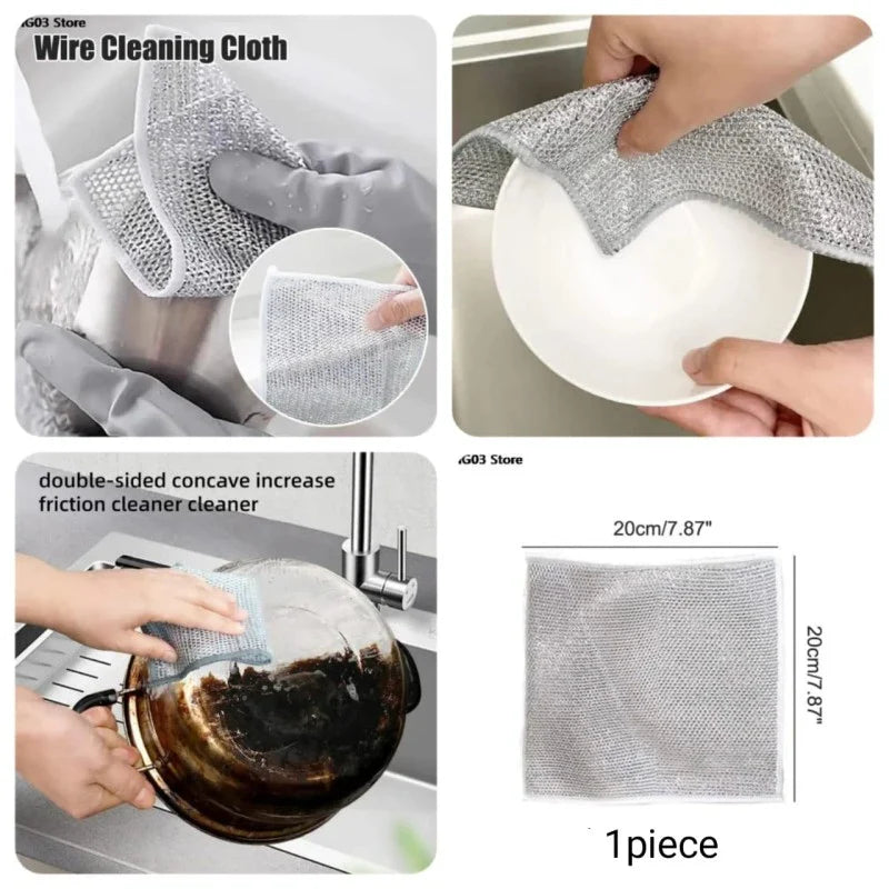 Multipurpose Wire Dishwashing Rags Cosmia.pk