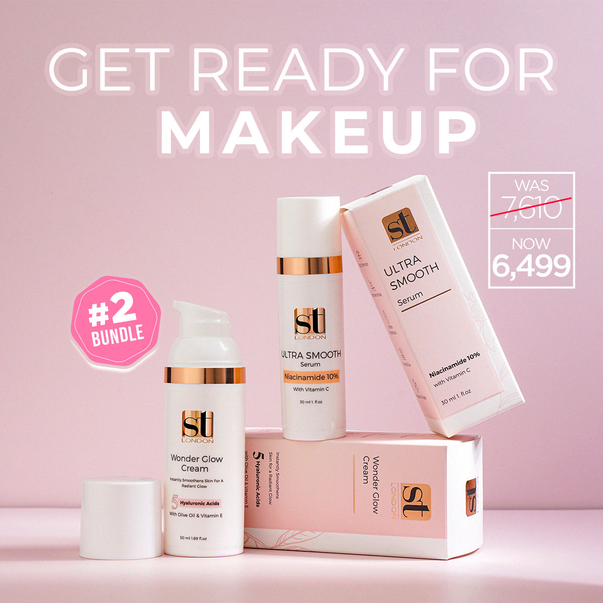 ST London - Get Ready for Makeup Bundle cosmia.pk