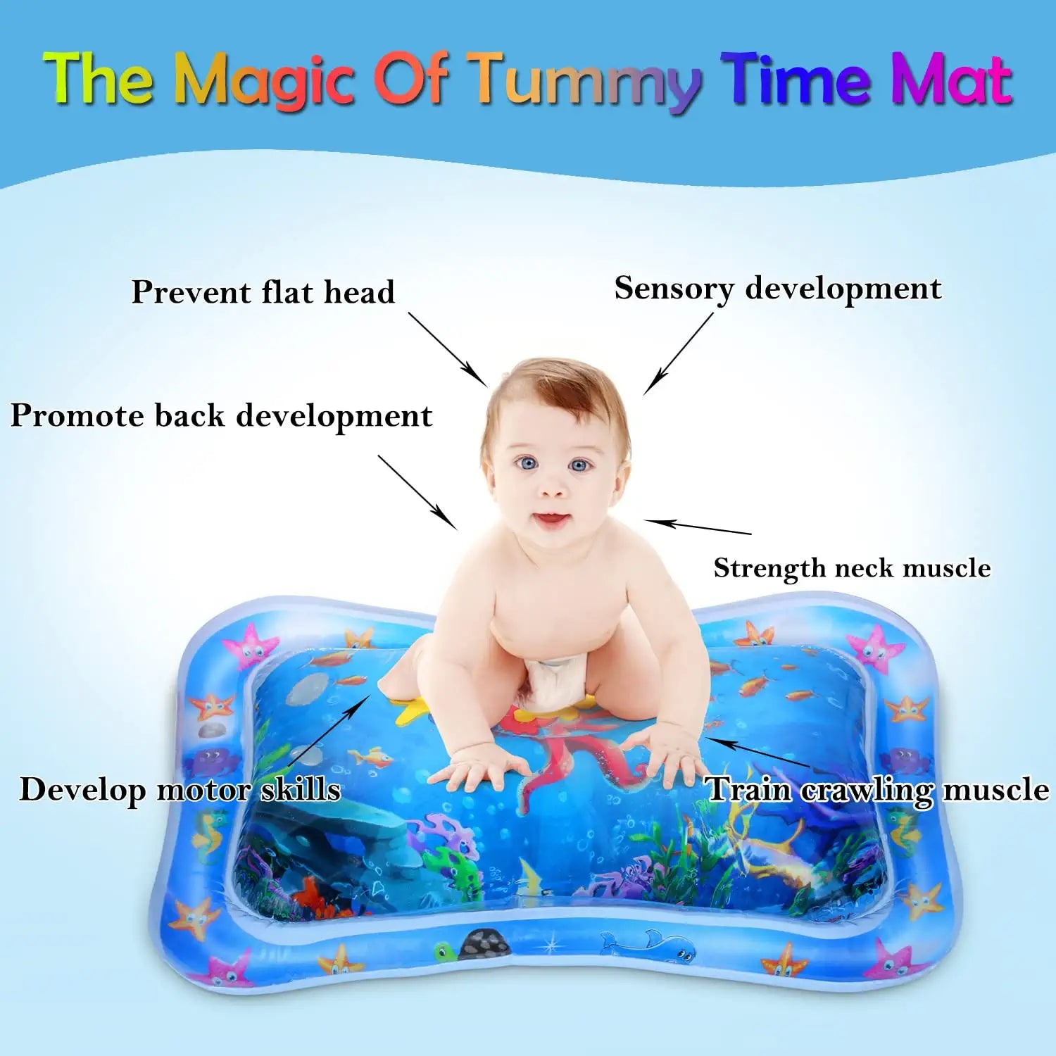Baby Tummy Time Water Play Mat Cosmia.pk