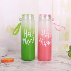 Hello Master Glass Water Bottle - 450ml Cosmia.pk