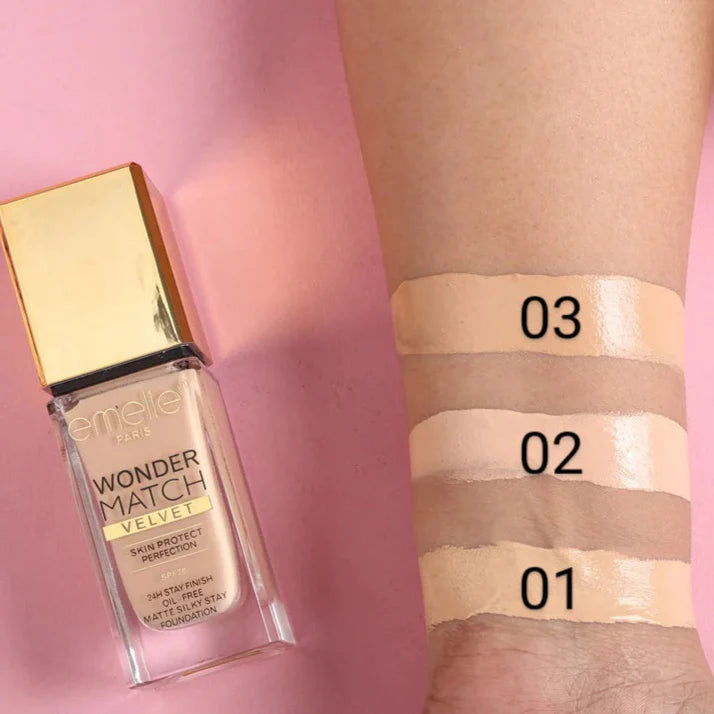 Emelie Wonder Match Velvet Skin Protect Perfection – 35ml Emelie