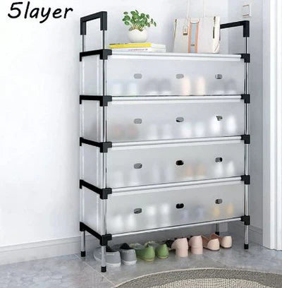 Layer Stackable Shoe Rack – Stainless Steel Shoe Organizer Cosmia.pk