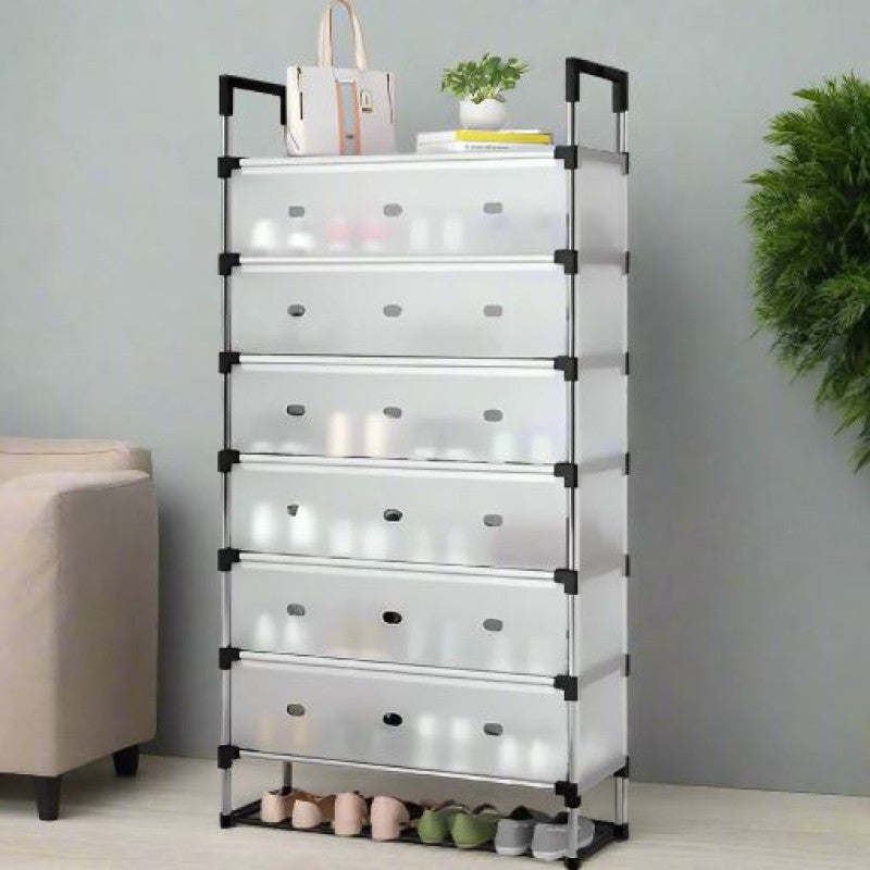 Layer Stackable Shoe Rack – Stainless Steel Shoe Organizer Cosmia.pk