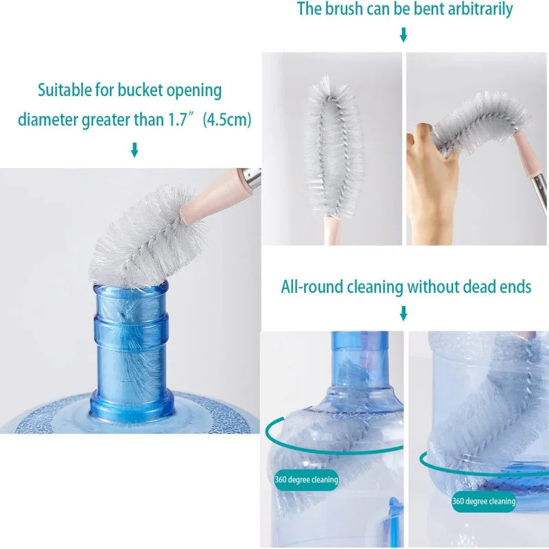 Long Bottle Cleaning Brush, 20 Inches Bottle Cleaner Brush, Nylon Cosmia.pk