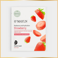 O'MAYLN Radiance and Hydration Strawberry Facial Mask - 10 PCS O'Mayln