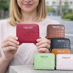 Imported Short Ladies duable zipper Wallets - Each Forever Young