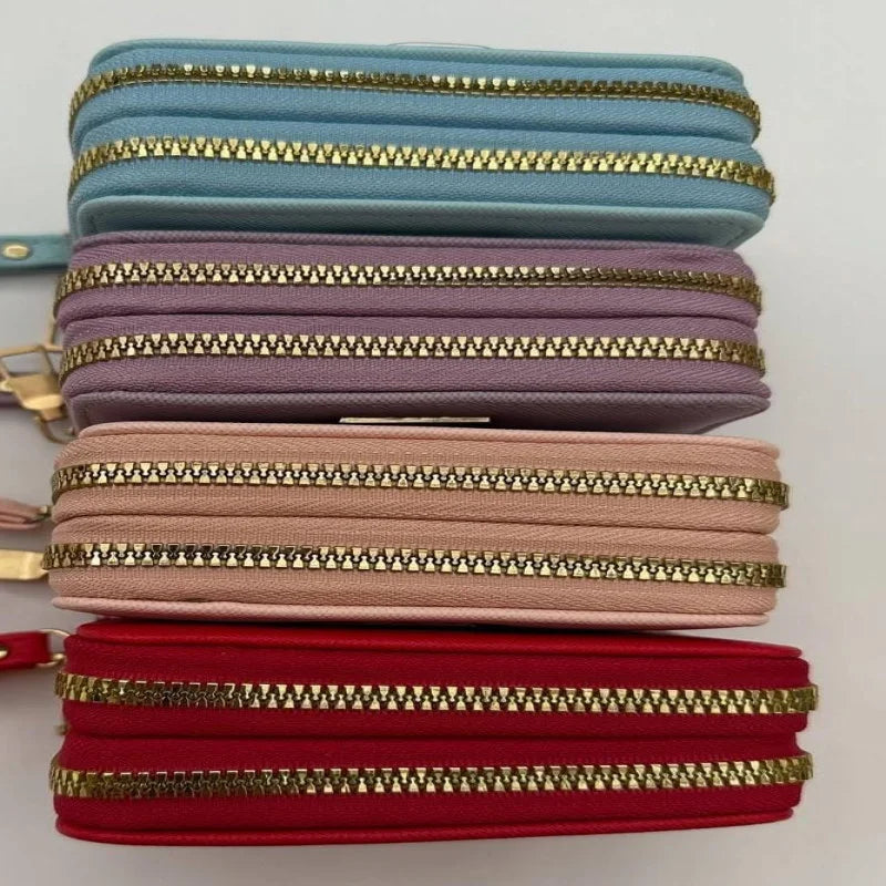 Imported Short Ladies duable zipper Wallets - Each Forever Young