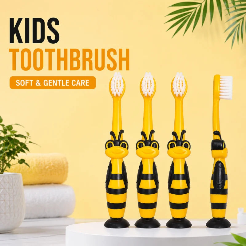 Make brushing fun for kids Cute bee design toothbrush with protective Cosmia.pk
