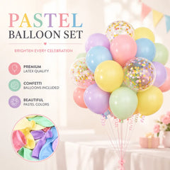 Premium Pastel Balloon Set - Pack of 20 Cosmia.pk
