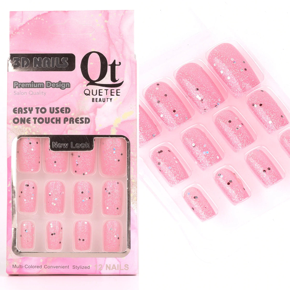 Quetee Beauty 3D Nails Premium Design Seventeen Quetee