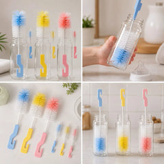 Premium 360° Rotating Bottle & Glass Cleaning Brush Each Cosmia.pk