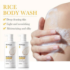Bioaqua Rice Raw Pulp Body Wash – 500ml Bioaqua