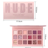 Miss Rose Matte Shimmer Pigmented Eyeshadow Palette - 18 Color