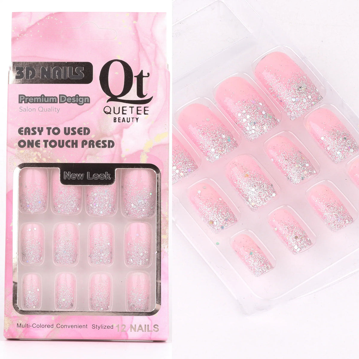 Quetee Beauty 3D Nails Premium Design Eighteen Quetee