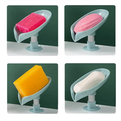 Leaf Shape Soap Box Drain Soap Holder Cosmia.pk