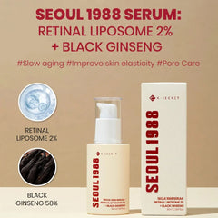 KSecret - Seoul 1988 Serum: Retinal Liposome 2% + Black Ginseng - 30ml K-Secret
