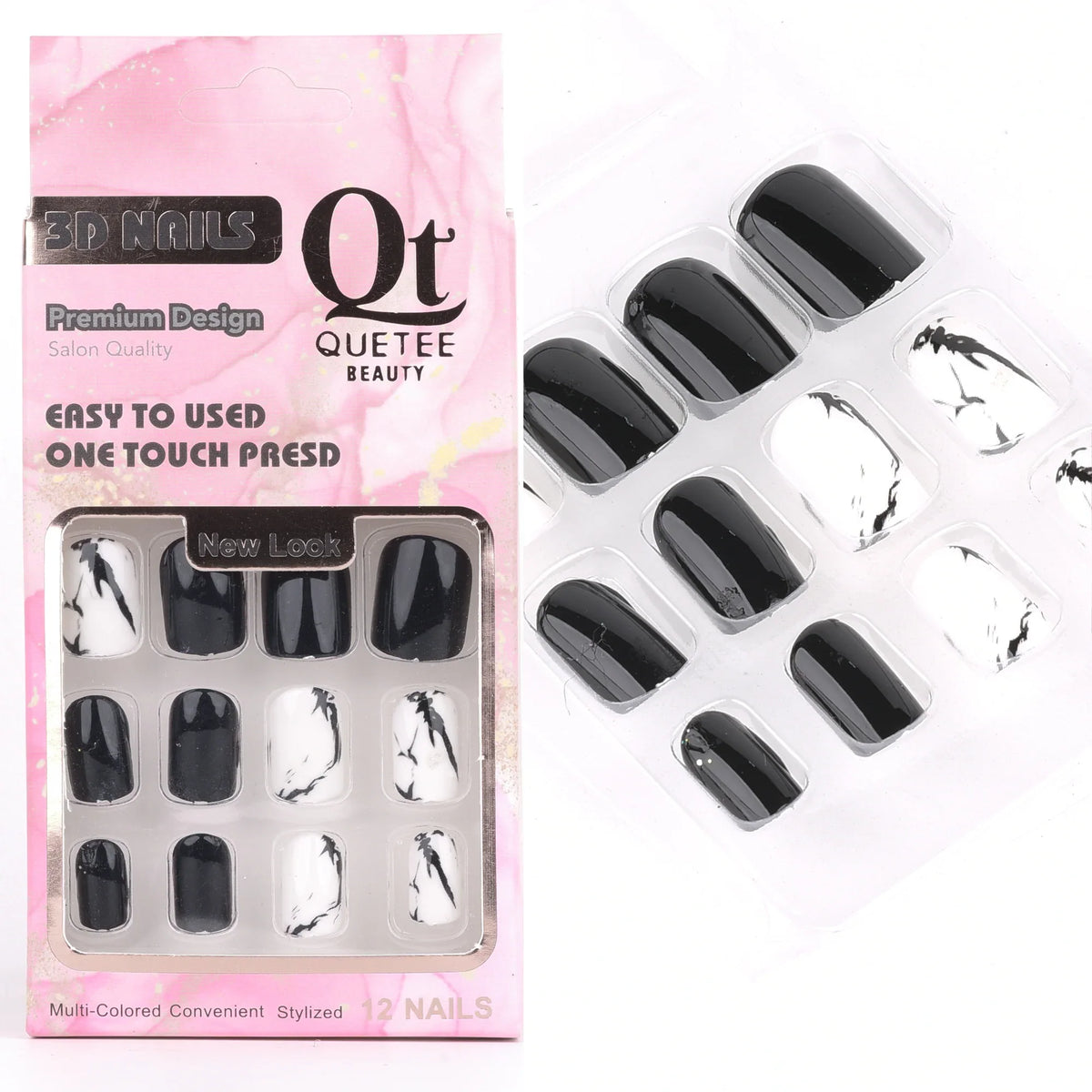 Quetee Beauty 3D Nails Premium Design Ninteen Quetee