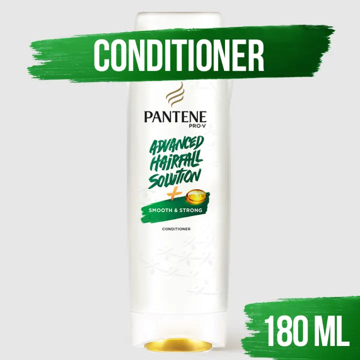Pantene Advnaced Hairfall Solution + Smooth & Strong Conditioner - 180ml Pantene