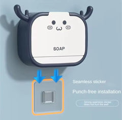 Cartoon Wall Mounted Soap Holder with Drain Drawer Cosmia.pk