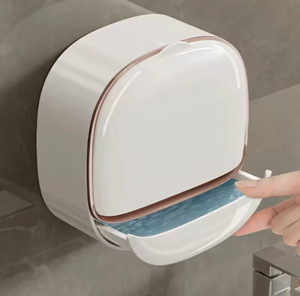 Wall Mounted Soap Holder With Flip Cover Cosmia.pk