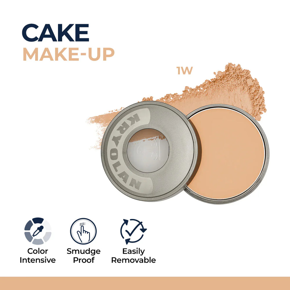 Kryolan Cake Makeup Wet and Dry Foundation and Face Powder Kryolan