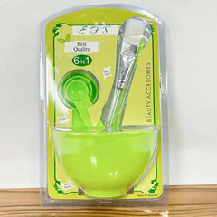 EFS 6-in-1 DIY Facial Mask Mixing Bowl Set Multicolor EFS