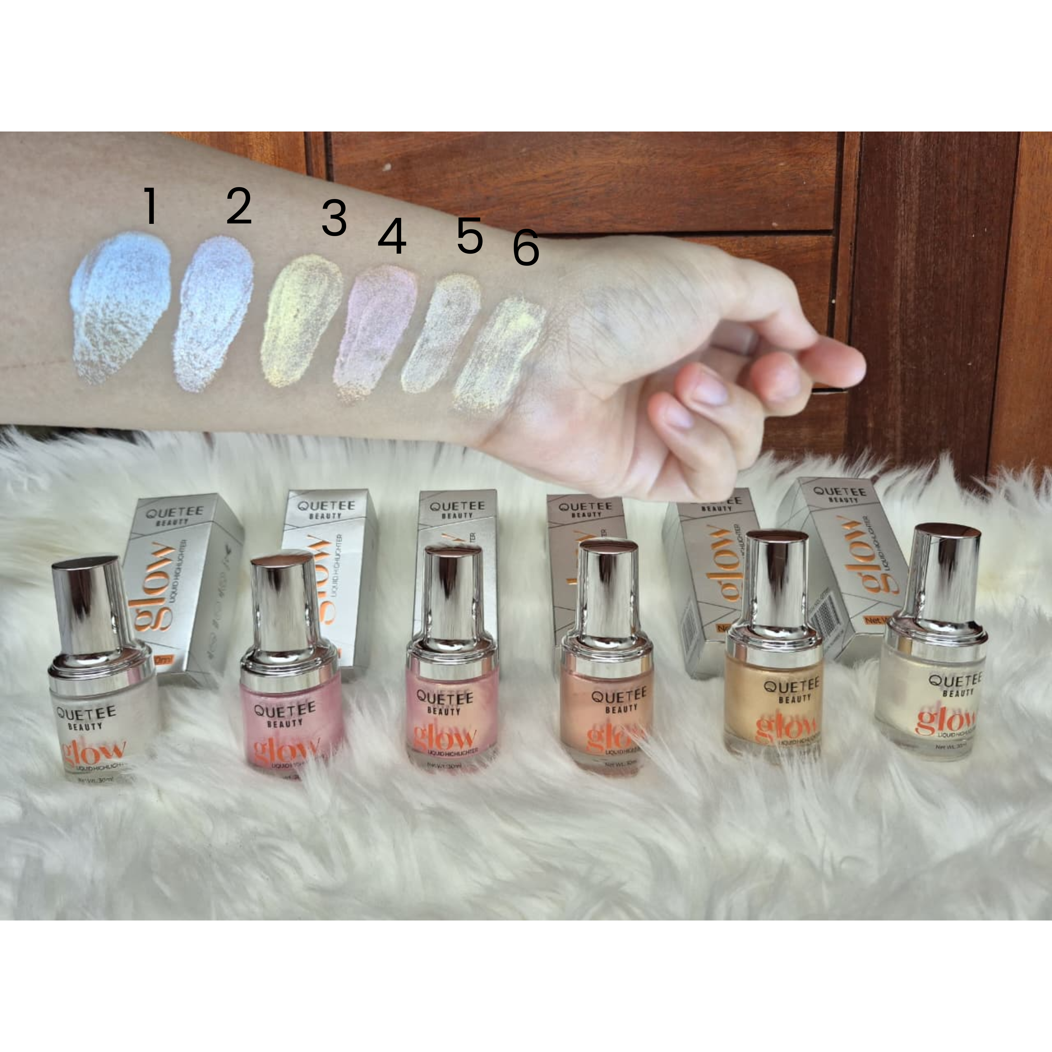 Quetee Beauty Glow Liquid Highlighter Each - 30ml Quetee