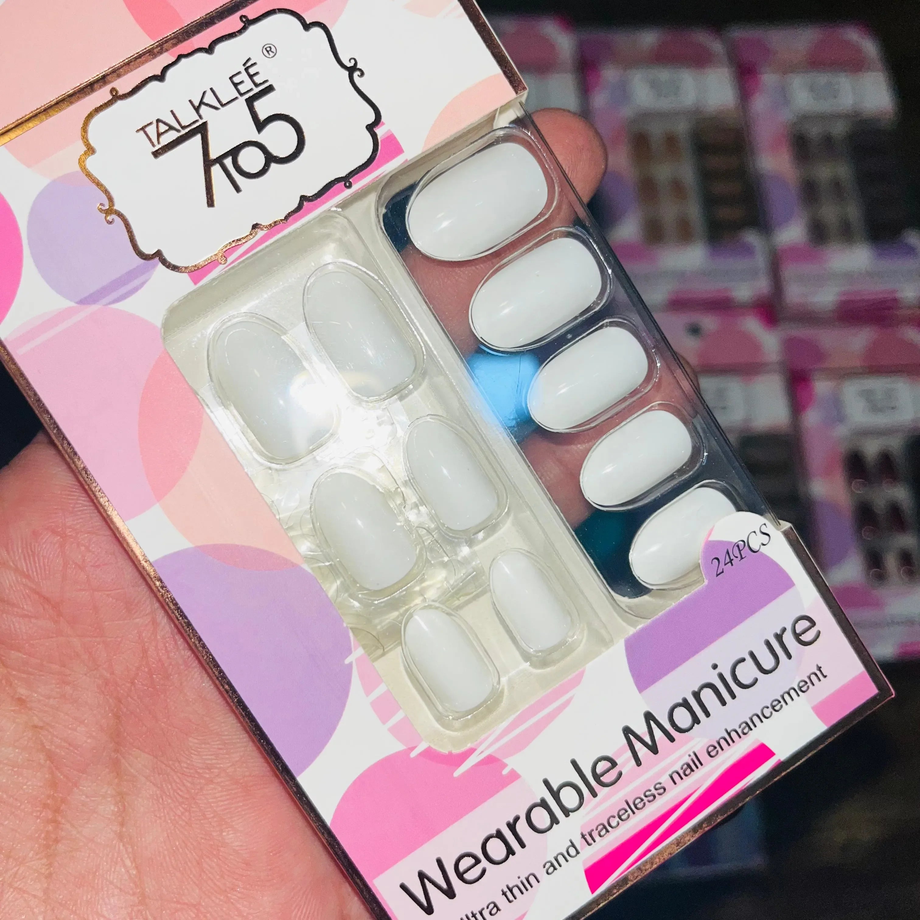 7To5 Talklee Wearable Artifical Nails With Free Stickers Talklee