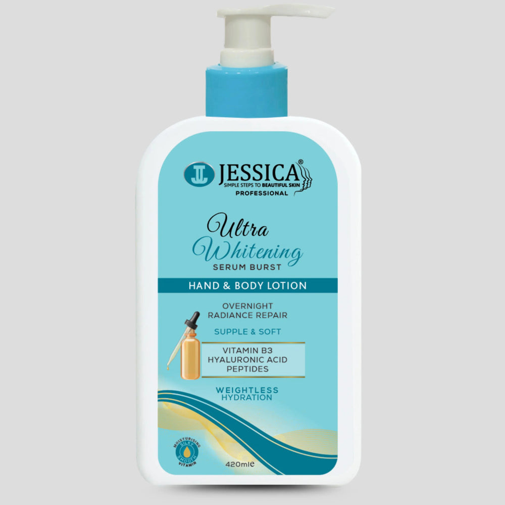 Jessica Ultra Whitening Serum Burst Hand & Body Lotion - 420ml Jessica