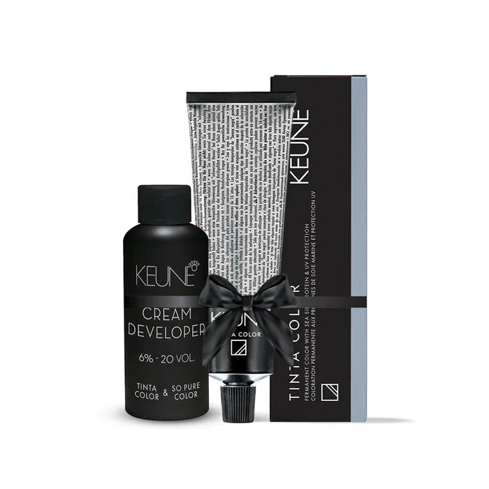 KEUNE TINTA MEDIUM COPPER GOLDEN BLONDE 7.43 with Keune Developer 20 Volume - 60 ml Keune