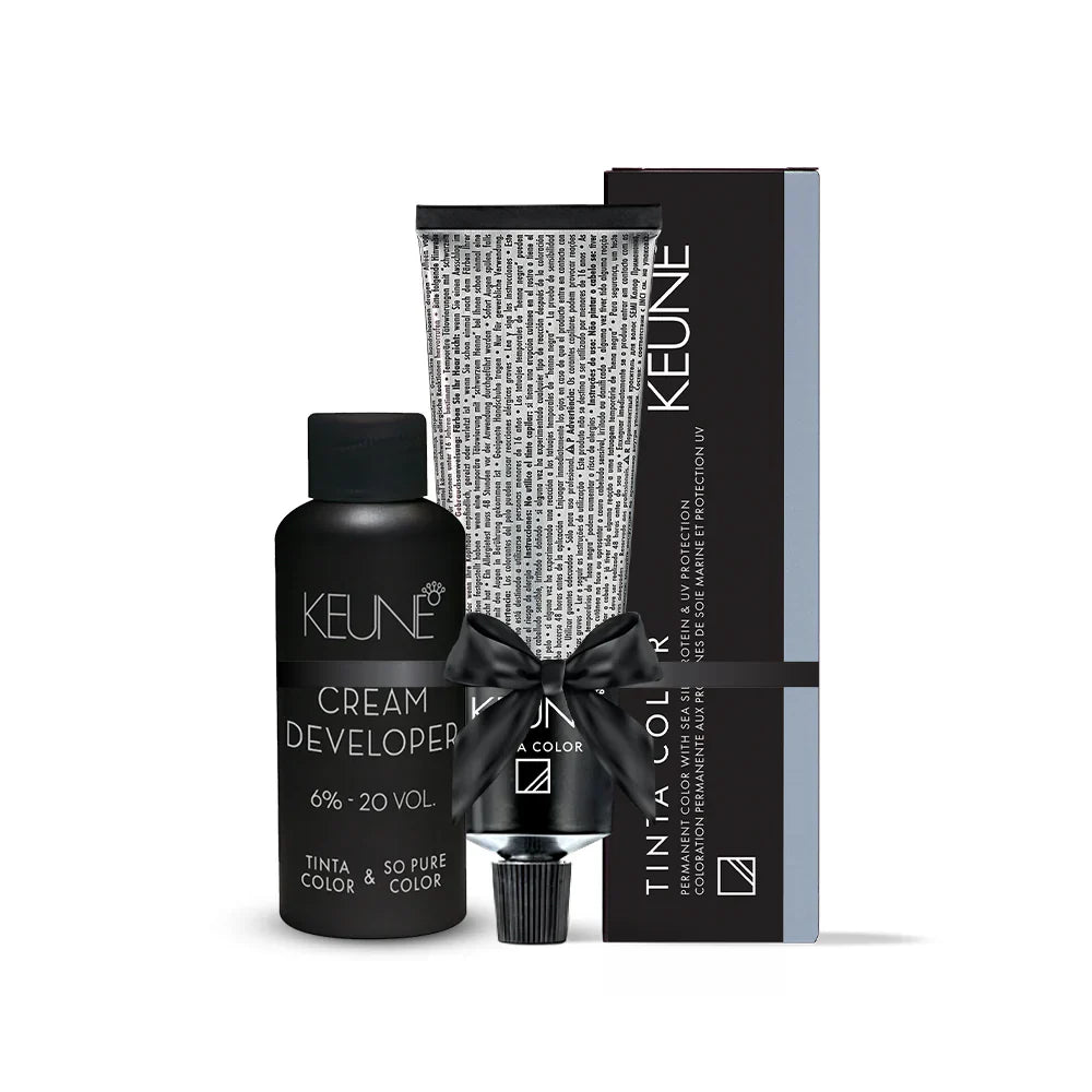 Keune Tinta Deal Medium Expresso Brown 4.37 with Keune Developer 20 Volume - 60 ml Keune