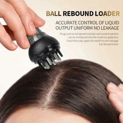 Transparent Hair Oil Applicator & Scalp Massager Cosmia.pk