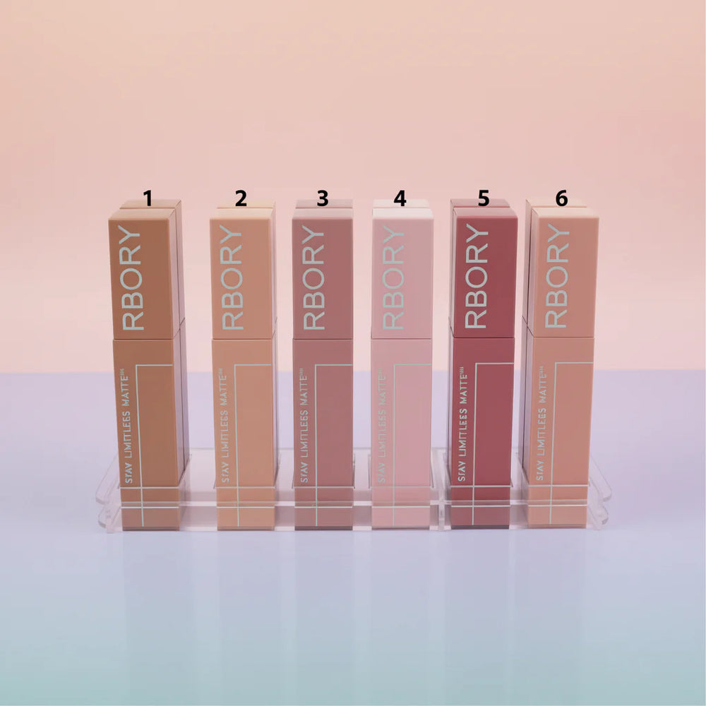 Rbory Stay Limitless Nude Matte Waterproof Lip Gloss Rbory