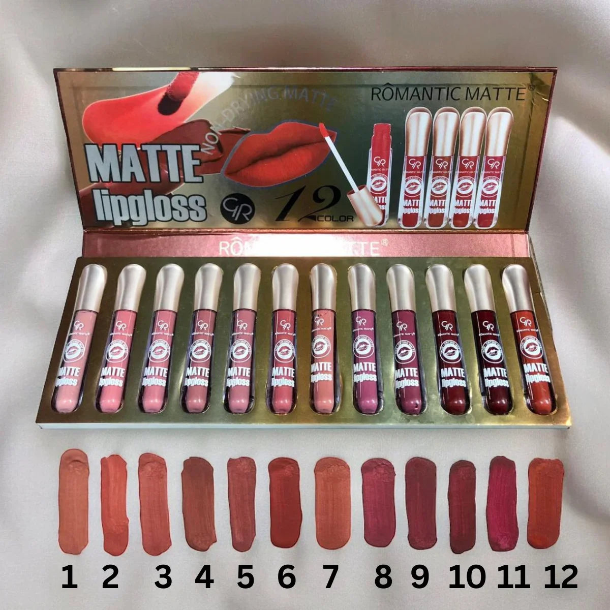 ROMANTIC MATTE Lip Gloss – Long-Lasting Velvet Finish Romantic Matte