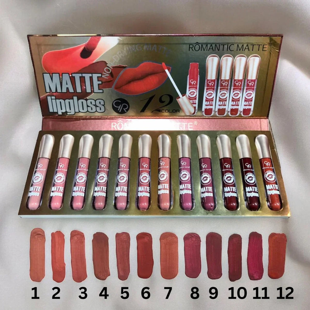 ROMANTIC MATTE Lip Gloss – Long-Lasting Velvet Finish Romantic Matte