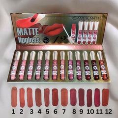 ROMANTIC MATTE Lip Gloss – Long-Lasting Velvet Finish Romantic Matte