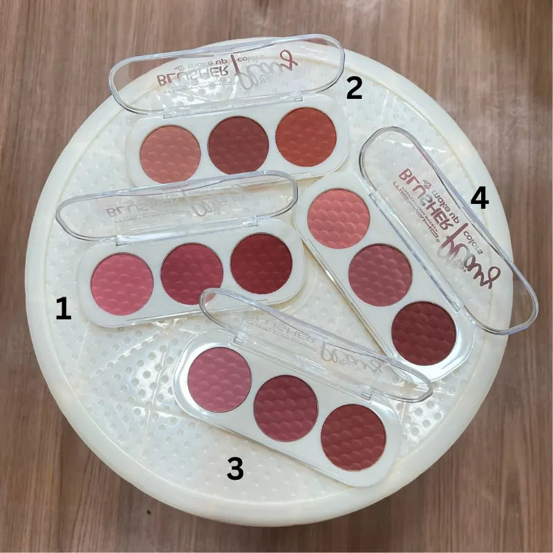 MSYAHO 3-Color Blush Palette MSYAHO