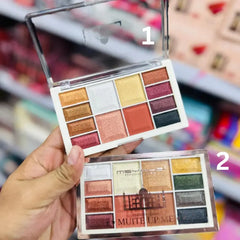 12 Colors Eyeshadow and Blush Palette Romantic Color