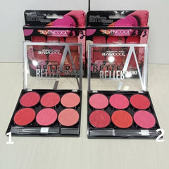 Seven Cool Better Cheek Blusher Palette - 6 Colors Seven Cool