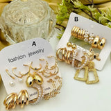 New Combo Pair Earrings Card - Set Of 9