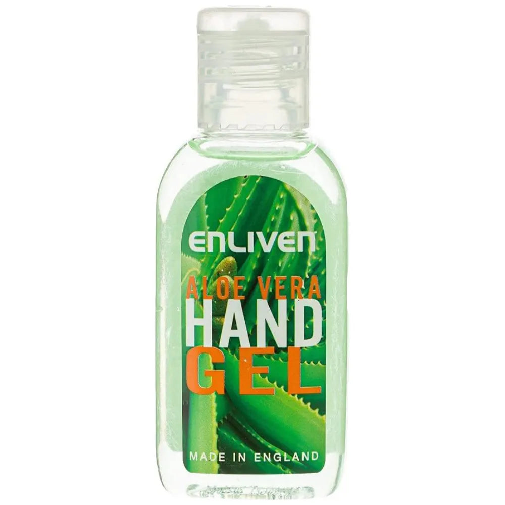 ENLIVEN Aloe Vera Hand Gel - 50ml - Made in England Enliven