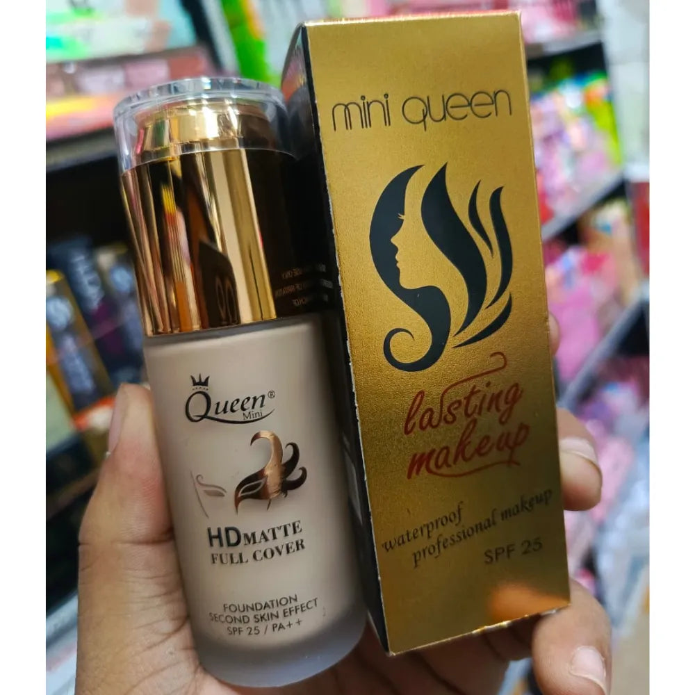 Mini Queen Professional Waterproof HD Matte Full Cover Foundation Mini Queen