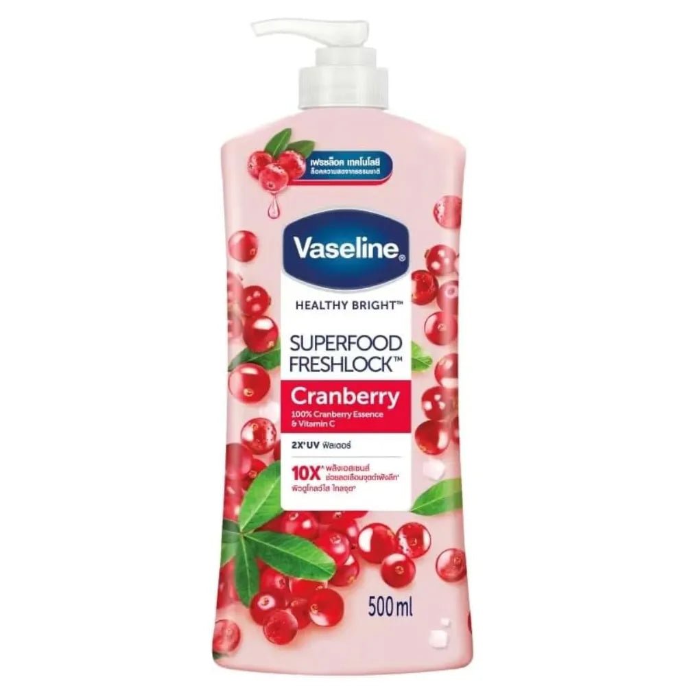 Vaseline - Body Lotion Healthy Bright Super Food Freshlock Cranberry Vaseline