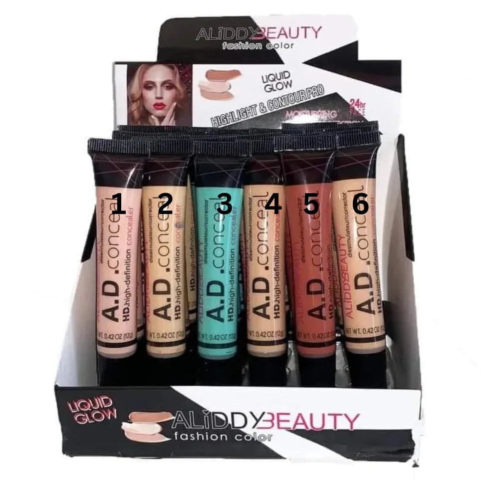 Aliddy Beauty A.D Liquid Concealer – Full Coverage Aliddy Beauty