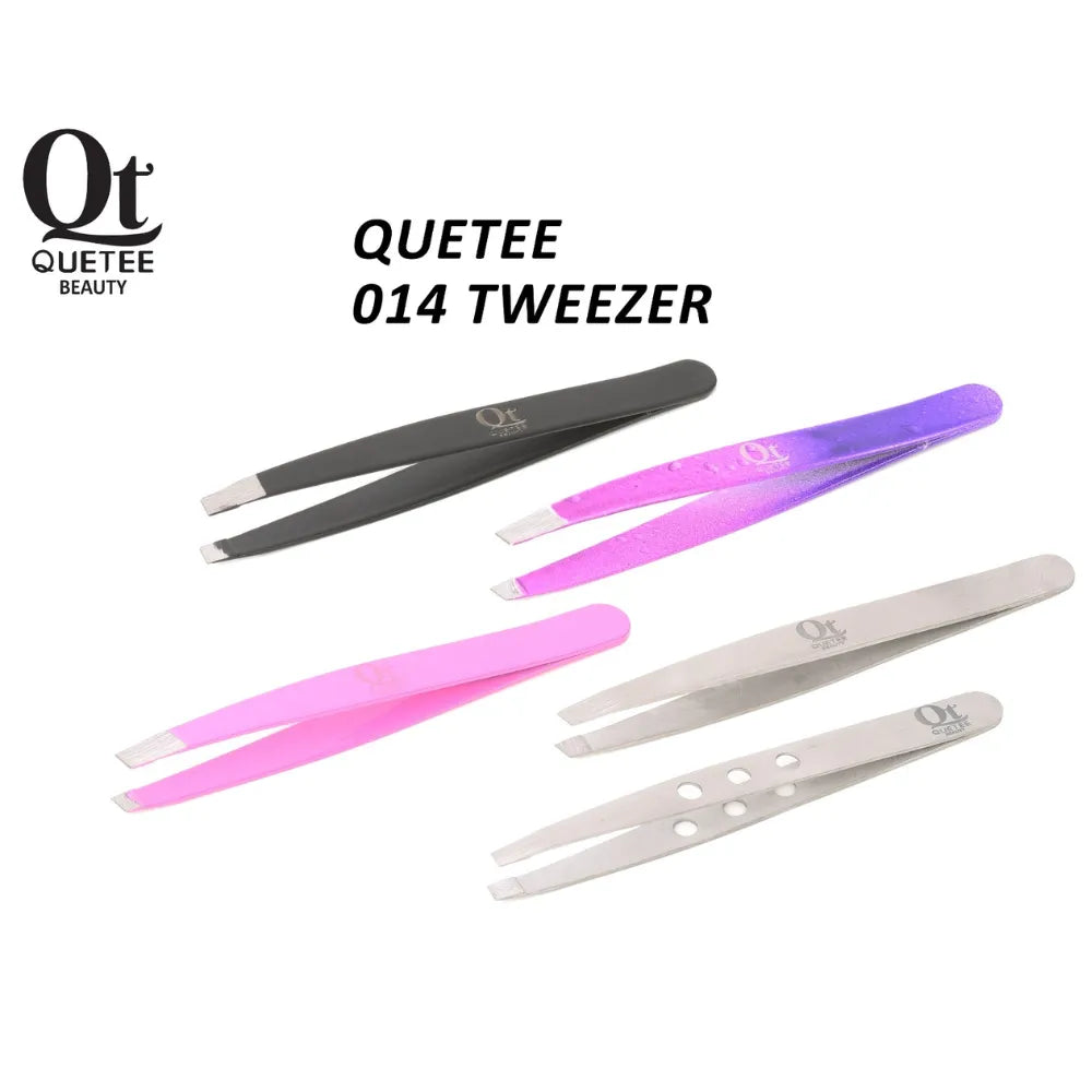Quetee Beauty Stainless Steel Eyebrows Tweezer Quetee