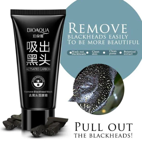 Bioaqua Black Suction Activated Carbon Remove Blackhead Mas - 60g Bioaqua