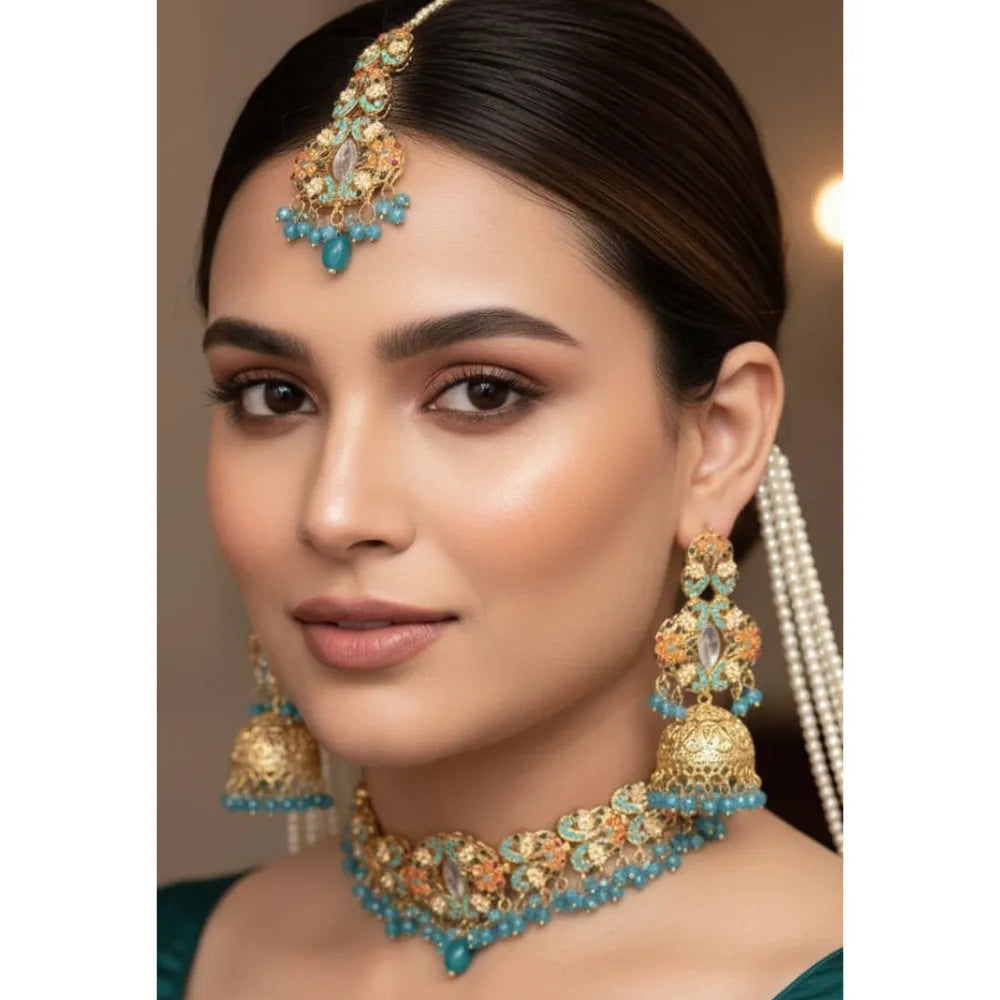 9 Ratan Choker Necklace Set Cosmia